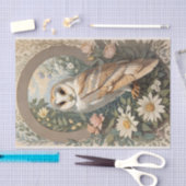 Mooie schuur Uil Wildlife Tissuepapier (Craft)