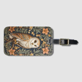Mooie  schuur uil William Morris geïnspireerd Bagagelabel (Voorkant (horizontaal))
