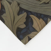 Mooie  schuur uil William Morris geïnspireerd Fleece Deken (Hoek)