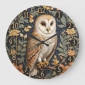 Mooie  schuur uil William Morris geïnspireerd Grote Klok (Voorkant)