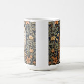 Mooie  schuur uil William Morris geïnspireerd Koffiemok (Center)