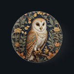 Mooie  schuur uil William Morris geïnspireerd Ronde Button 5,7 Cm<br><div class="desc">Verhoog uw stijl met deze mooie schuur Uil William Morris geïnspireerde Button. Deze minutieus ontworpen knop heeft een op vintage geïnspireerd Barn Owl-motief geïnspireerd op de kunstwerken van William Morris en voegt een vleugje elegantie en klassieke charme toe aan uw kleding. Of u nu uw kleding, tas of een stoffenartikel...</div>