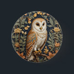 Mooie  schuur uil William Morris geïnspireerd Ronde Button 5,7 Cm<br><div class="desc">Verhoog uw stijl met deze mooie schuur Uil William Morris geïnspireerde Button. Deze minutieus ontworpen knop heeft een op vintage geïnspireerd Barn Owl-motief geïnspireerd op de kunstwerken van William Morris en voegt een vleugje elegantie en klassieke charme toe aan uw kleding. Of u nu uw kleding, tas of een stoffenartikel...</div>