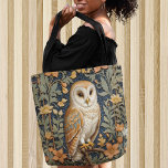 Mooie  schuur uil William Morris geïnspireerd Tote Bag<br><div class="desc">Draag een vleugje tijdloze elegantie met deze mooie schuuruil William Morris geïnspireerde Canvas tas. Dit prachtige tas heeft de boeiende charme van een schuuruil en ingewikkelde patronen geïnspireerd door de artistieke elegantie van William Morris. De rijke kleuren en het gedetailleerde design creëer zijn een uniek en verfijnd accessoire voor uw...</div>