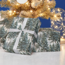 Mooie Scotch Pine Tree feestelijk inpakpapier