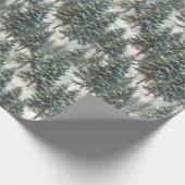 Mooie Scotch Pine Tree feestelijk inpakpapier (Hoek)