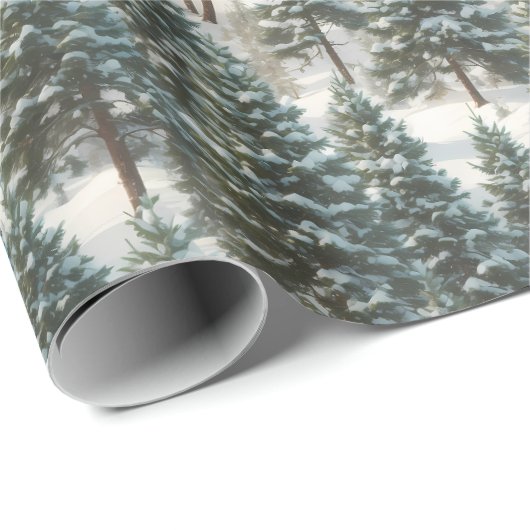 Mooie Scotch Pine Tree feestelijk inpakpapier (Rol Hoek)