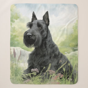 Mooie Scottie Sherpa Deken