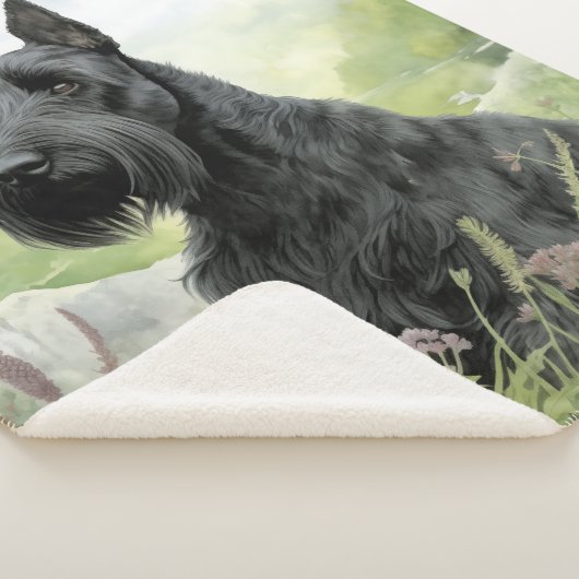 Mooie Scottie Sherpa Deken (3/4)