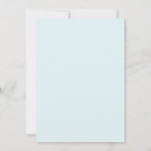 Mooie Script Blauwe Foto Afstudeer Uitnodiging (Achterkant)