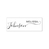 Mooie script lettertype aangepaste handtekening na rubberstempel (Afrduk)