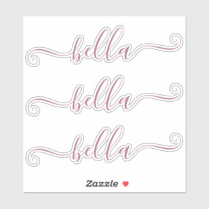 Mooie script lettertype aangepaste handtekening na sticker