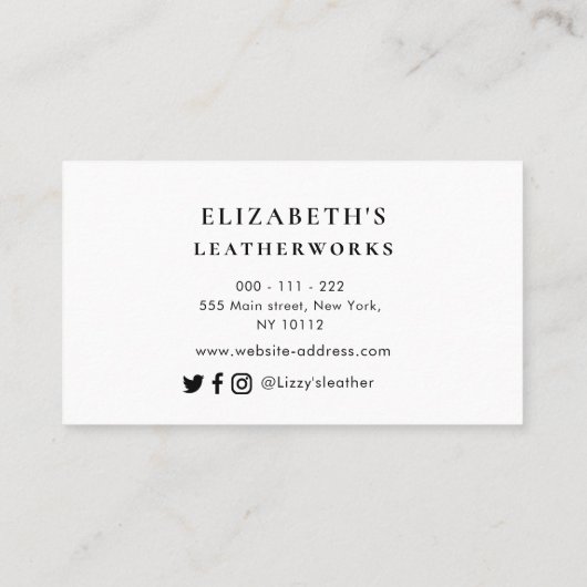 mooie scriptlederwerken visitekaartje (Achterkant)