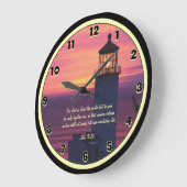 Mooie Scriptversie John 3:16 Aangepaste vuurtoren Grote Klok (Hoek)