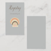 Mooie Seashell Beach thema bruiloft register Informatiekaartje (Voorkant / Achterkant)