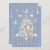 Mooie Seashell Bridal Shower-uitnodigingen Kaart (Voorkant / Achterkant)