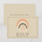 Mooie Seashell reactie RSVP (Voorkant / Achterkant)
