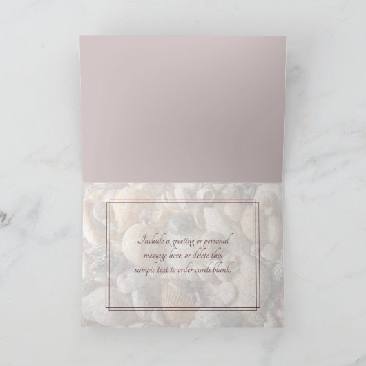 Mooie Seashells Tropische Collectie Note Kaart (Binnen)