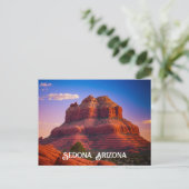 Mooie Sedona Arizona Red Rocks landschapskunst Briefkaart (Staand voorkant)