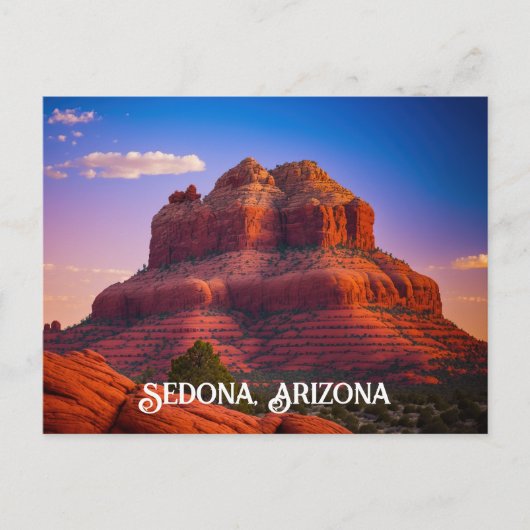 Mooie Sedona Arizona Red Rocks landschapskunst Briefkaart (Voorkant)