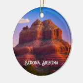 Mooie Sedona Arizona Red Rocks landschapskunst Keramisch Ornament (Links)