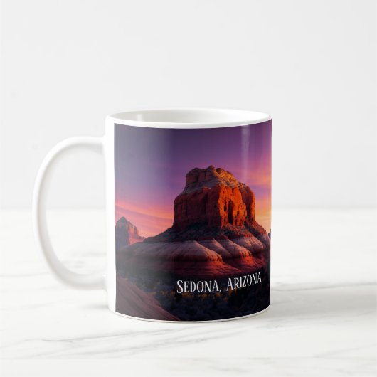 Mooie Sedona Arizona Red Rocks landschapskunst Koffiemok (Links)