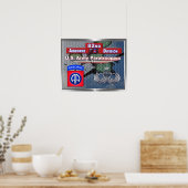 Mooie Senior Wings 82nd Airborne Division Poster (Keuken)