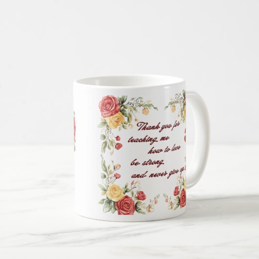 Mooie Sentiment Voor Moeder Wrap Koffiemok (Voorkant rechts)
