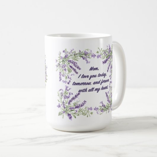 Mooie Sentiment Voor Moeder Wrap Koffiemok (Voorkant rechts)