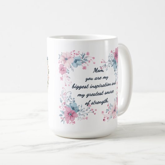 Mooie Sentiment Voor Moeder Wrap Koffiemok (Voorkant rechts)