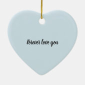 Mooie Sentimentale kerstversiering Keramisch Ornament (Achterkant)