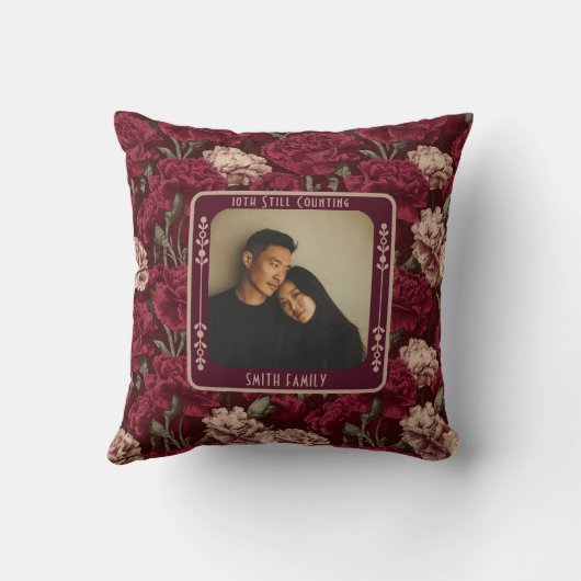 Mooie sentimentele 50ste bruiloft Jubileum Kussen (Achterkant)