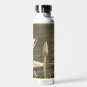 Mooie sepia waterlelie waterfles (Links)