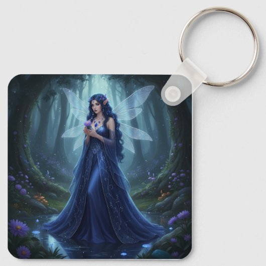 Mooie september Sapphire Fairy Sleutelhanger (Achterkant)
