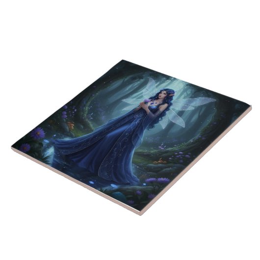 Mooie september Sapphire Fairy Tegeltje (Zijkant)