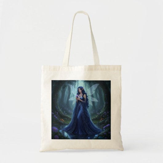 Mooie september Sapphire Fairy Tote Bag (Voorkant)