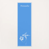 Mooie Serene Hummingbird Blue Zen Yoga Namaste Yogamat (Voorkant)