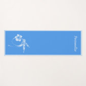 Mooie Serene Hummingbird Blue Zen Yoga Namaste Yogamat (Voorkant (horizontaal))