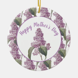 Mooie Sering Bloemen Moederdag Keramisch Ornament