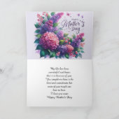 Mooie Sering Moederdag Bloemen "Mama"  Kaart (Binnen)