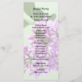 Mooie Seringen Programmakaart (Achterkant)