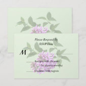 Mooie Seringen RSVP Kaartje (Voorkant / Achterkant)