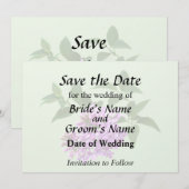 Mooie Seringen Save The Date (Voorkant / Achterkant)
