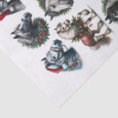 Mooie Set van Kerst Paard Fussy Cuts Set 1 Tissuepapier (Detail)