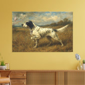Mooie Setter , Kunst Canvas Afdruk (Insitu (Woonkamer))