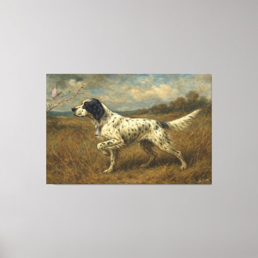 Mooie Setter , Kunst Canvas Afdruk (Voorkant)