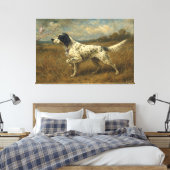 Mooie Setter , Kunst Canvas Afdruk (Insitu (Slaapkamer))