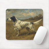 Mooie setter, kunst muismat (Met muis)