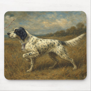Mooie setter, kunst muismat