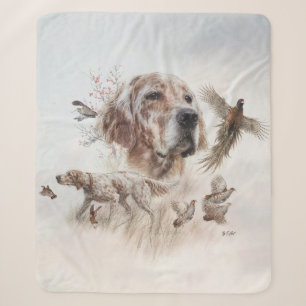 Mooie Setter, Kunst Sherpa Deken